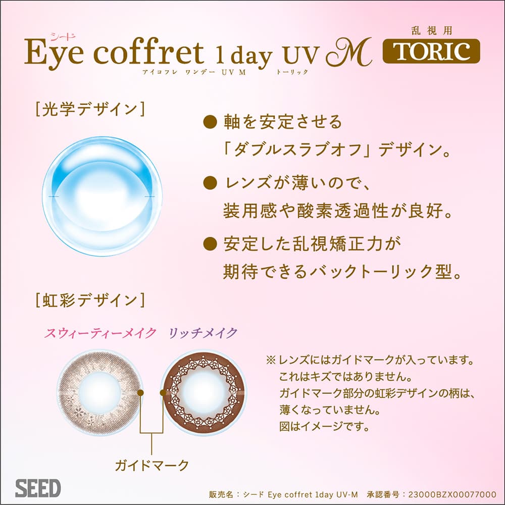 アイコフレUVM乱視用製品スペック