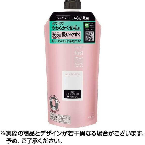エッセンシャルｆｌａｔ エアリースムース シャンプー 【詰替】 340ｍｌ  日本国内流通品　からまり抑制成分配合